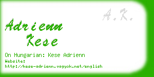 adrienn kese business card